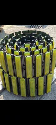 Bagger-Raupenketten-Baugruppe mit Gummipolster, Raupenkette mit Polsterbaugruppe für Fahrwerksteile